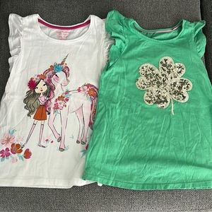 Girls 7-8 2 pack flutter sleeve tops - so cute for back to school!
